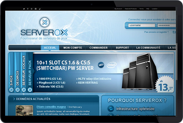 Interface SERVEROX