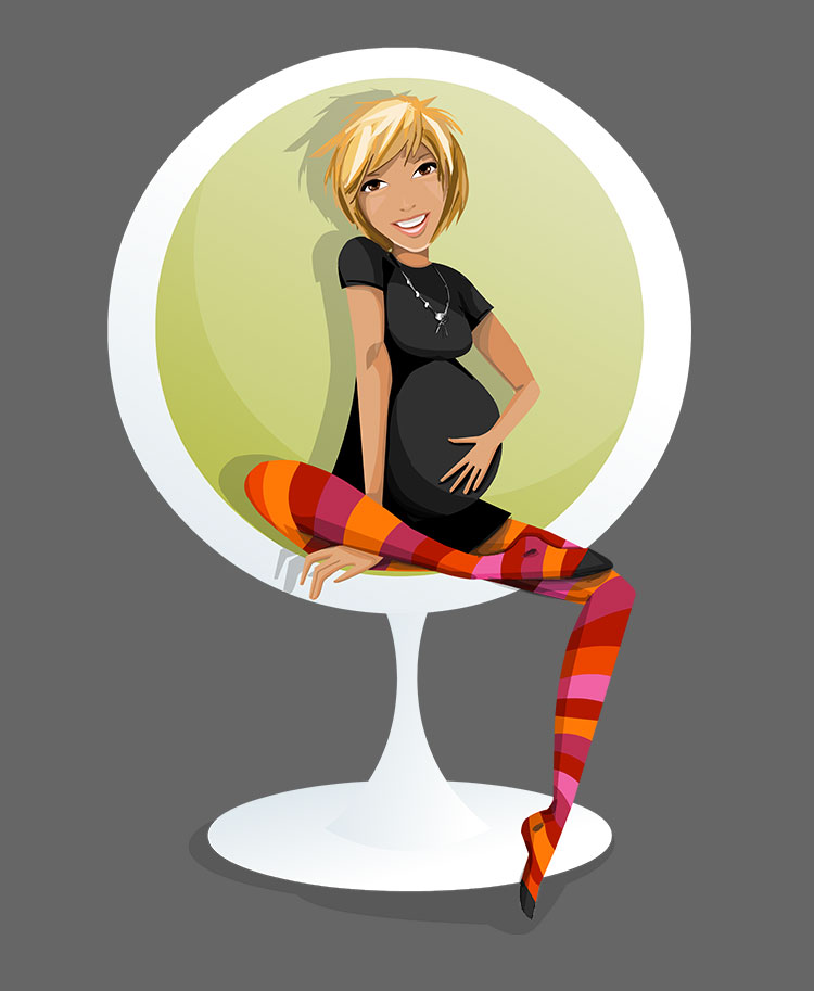 Illustration Femme enceinte